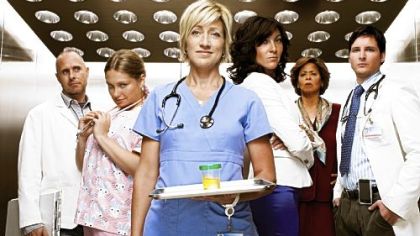 Edie Falco is "Nurse Jackie."