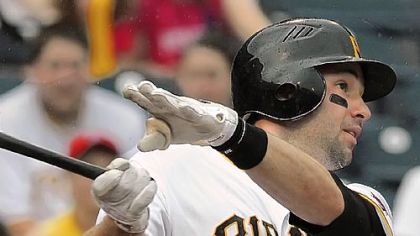 Neil Walker, in his first day as the Pirates' regular second baseman, went 2 for 4 with a lineout and a deep flyout Monday at PNC Park.