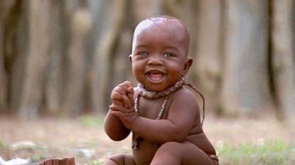 Ponijao, who lives in Namibia with her family, is one of four babies followed from birth to first steps in Thomas Balmès' "Babies."