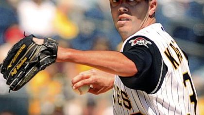 The Pirates recalled pitcher Jeff Karstens from Class AAA Indianapolis.