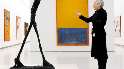Lynn Zelevansky, the Henry J. Heinz Director of the Carnegie Museum of Art, speaks of the significance of Alberto Giacometti's bronze sculpture, "Walking Man I," done in 1960. The museum owns edition 1 of 6.