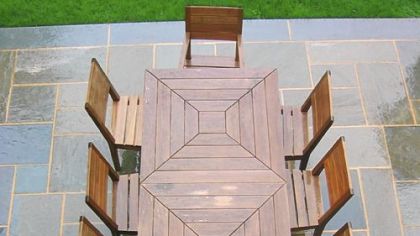 Amish square tables and Fenlake chairs