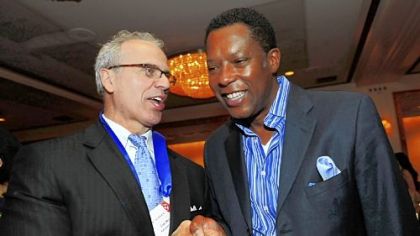 Sponsors Tim Brady of Rohrich Lexus and Clyde Jones of UPMC.