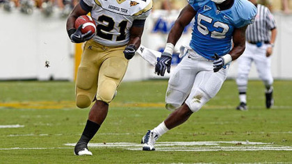 The Steelers drafted Georgia Tech running back Jonathan Dwyer in the sixth round.