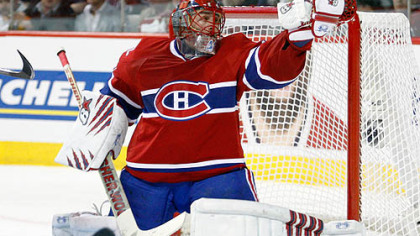 Canadiens goaltender Jaroslav Halak stopped 131 of the 134 shots he faced in the last three games.