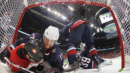 Despite coming up short in the gold-medal game, Upper St. Clair native Ryan Malone (12) and the U.S. team did America proud.