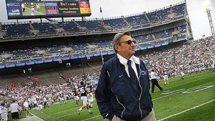 Penn State coach Joe Paterno.