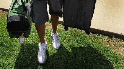 Steelers quarterback Ben Roethlisberger arrives at training camp.