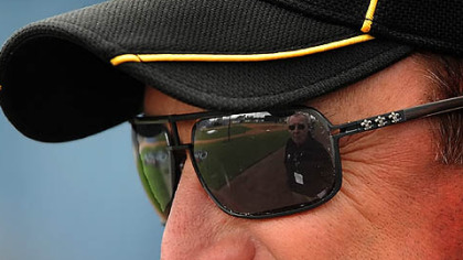 Pirates manager John Russell has a 129-194 record with the club in two seasons.
