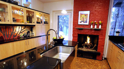 Darlene and Derwin Rushing's kitchen in the Mexican War Streets is as pretty as it is functional.