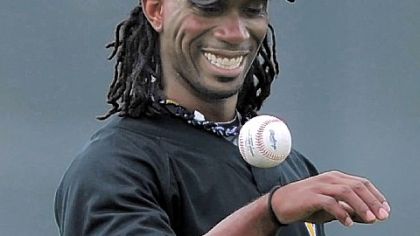 Andrew McCutchen shows he can juggle a baseball, too.