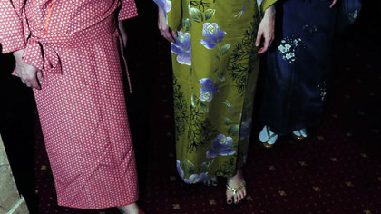 From left, Chiseko Hauakawa, Mayuko Matsunaga and Matsumi Nakeo.