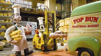 Wallace & Gromit star in "A Matter of Loaf and Death," one of this year's Oscar-nominated short films. Screenings of the 10 nominees start Friday at Pittsburgh Filmmakers' Regent Square Theater.
Logos run amok in "Logorama," a short also nominated for an Academy Award.