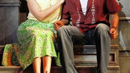 Elise Santora plays Abuela Claudia and Kyle Beltran is Usnavi in the national tour of "In the Heights," which will open Tuesday in the Benedum Center.
