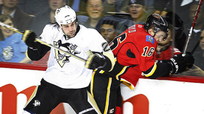 Penguins forward Eric Godard might miss Thursday's game with the Bruins.