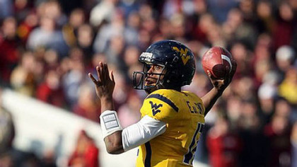 West Virginia quarterback Geno Smith.