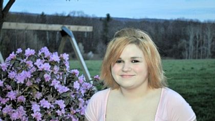 Alisha Pavlilk, before her prom makeover.