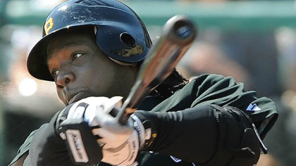 Lastings Milledge went 1 for 2 with an RBI vs. the Phillies Monday.