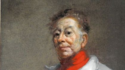 "Self Portrait in Red Shirt" by Frank Mason.