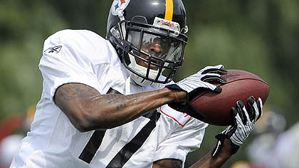 Steelers wide receiver Mike Wallace caught caught 39 passes for 756 yards last season as a rookie.
