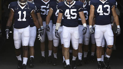 Penn State linebackers Navorro Bowman, left, Sean Lee, center, and Josh Hull were each selected in the NFL draft.