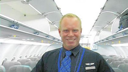 JetBlue flight attendant Steven Slater from his MySpace page.