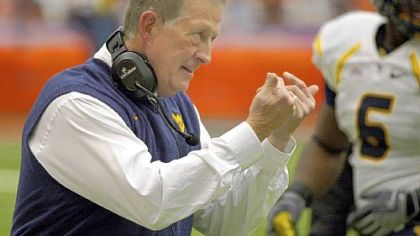 West Virginia head coach Bill Stewart: "I can't get frustrated if people -- the common fan, a sports writer, even one of my players -- question my place here as head football coach."