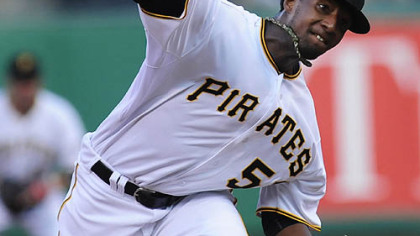 Pirates pitcher James McDonald throws Thursday at PNC Park.