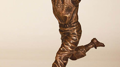 A model of the proposed statue of Bill Mazeroski.