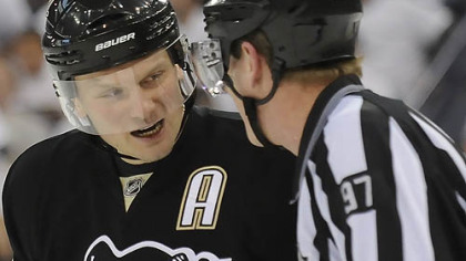Former Penguins defenseman Sergei Gonchar signed with the Senators yesterday.