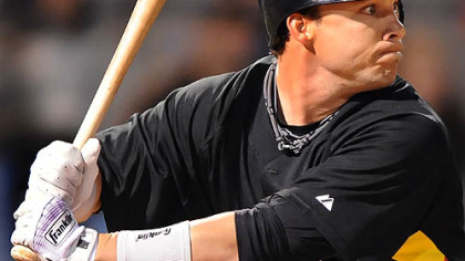 Steve Pearce has batted .237 in his time with the Pirates but has shown improvement in Indianapolis.