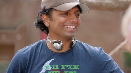 Writer/producer/director M. Night Shyamalan on the set of "The Last Airbender."