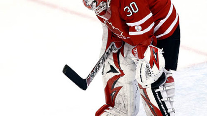 Canada goaltender Martin Brodeur gave up four goals in the 5-3 loss to the U.S. Sunday.