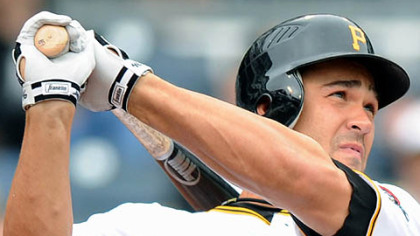 Outfielder Garrett Jones is the only player on the Pirates' roster who has hit 15 home runs in a major-league season.