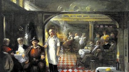 "Little Italy" by Frank Mason depicts the interior of the New York bar he lived above.