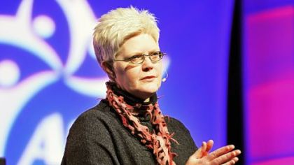 Patti Digh, author of the book, "Life Is a Verb," speaks Saturday to the American Counseling Association convention at the David L. Lawrence Convention Center, Downtown.