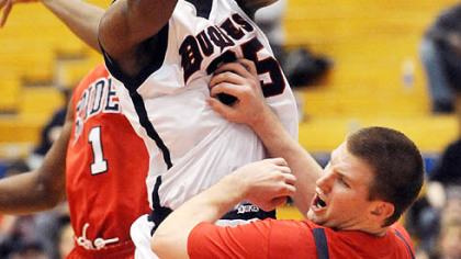 Duquesne forward Damian Saunders averaged 15 points and 11.3 rebounds this season.