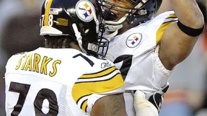 Willie Parker celebrates after scoring against the Cincinnati Bengals in January 2006. There hasn't been such a sight for sore eyes lately.