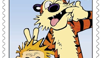 Bill Watterson has authorized a 44-cent U.S. postage stamp featuring the familiar mugs of his characters. It will be available in July.