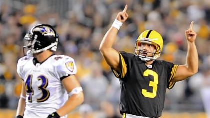Steelers kicker Jeff Reed has made 77 of 87 field goal attempts over the past three seasons.