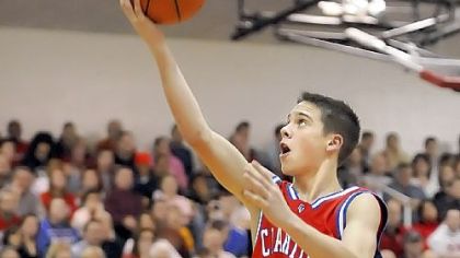 Chartiers Valley's T.J. McConnell gets a shot up against Moon last Friday night.