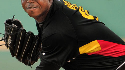 Pitching prospect Donnie Veal has a partially torn ligament in his left elbow.