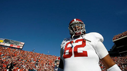 Alabama defensive lineman Terrence Cody.