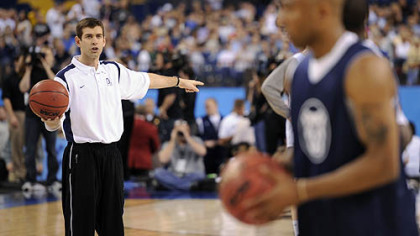 Butler's 33-year-old head coach Brad Stevens: "My age has no factor on how our team plays and my job is just to try to get them to play as well as we can."