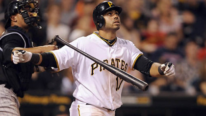 Pedro Alvarez hits a walk-off home run against the Rockies in the 10th inning Saturday night at PNC Park.