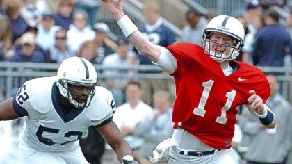 Matt McGloin played in three games last season attempting two passes, both incomplete.