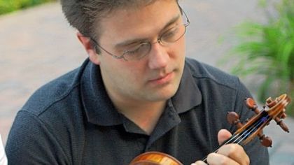 Violinst Aaron Boyd, originally from Brighton Heights, is concertmaster of Tucson Symphony.