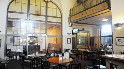 The Brewerie at Union Station, a railroad station that has been converted into a brew-pub, in Erie.