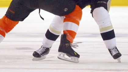 The Philadelphia Flyers' Dan Carcillo and Penguins' Maxime Talbot fight during game six of the 2008-09 Eastern Conference playoffs. Talbot lost the fight, but by taking on the Flyers top goon, he is credited with inspiring his teammates to come back from a three-goal deficit to win that game and clinch that playoff series en route to a Stanley Cup championship.