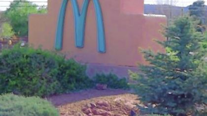 McDonald?s on Route 89A in Sedona is the only one in the world to wear turquoise arches; officials thought the traditional yellow would clash with the surrounding red rocks.